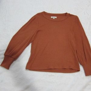 Madewell Long-Sleeved Ribbed Top